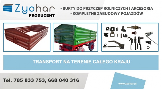 Burty do przyczep – Producent – Transport na terenie całego kraju