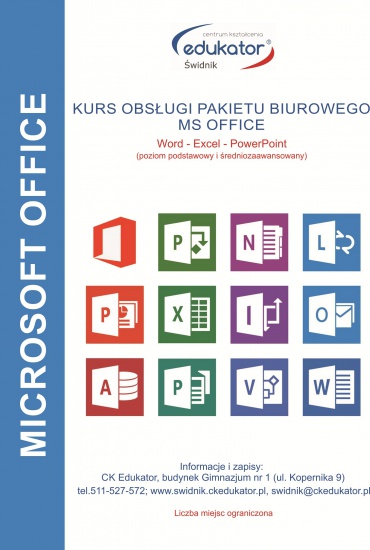 Kursie obsługi pakietu biurowego MS OFFICE - CKEdukator 