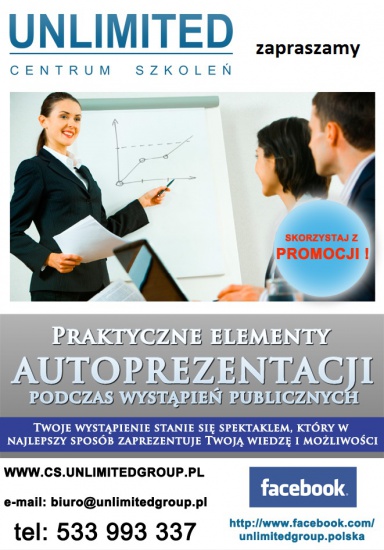Szkolenie, kurs autoprezentacja, wystąpienia publiczne Lublin